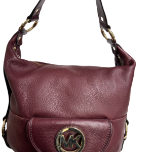 Michael Kors Burgandy Leather Hobo Handbag